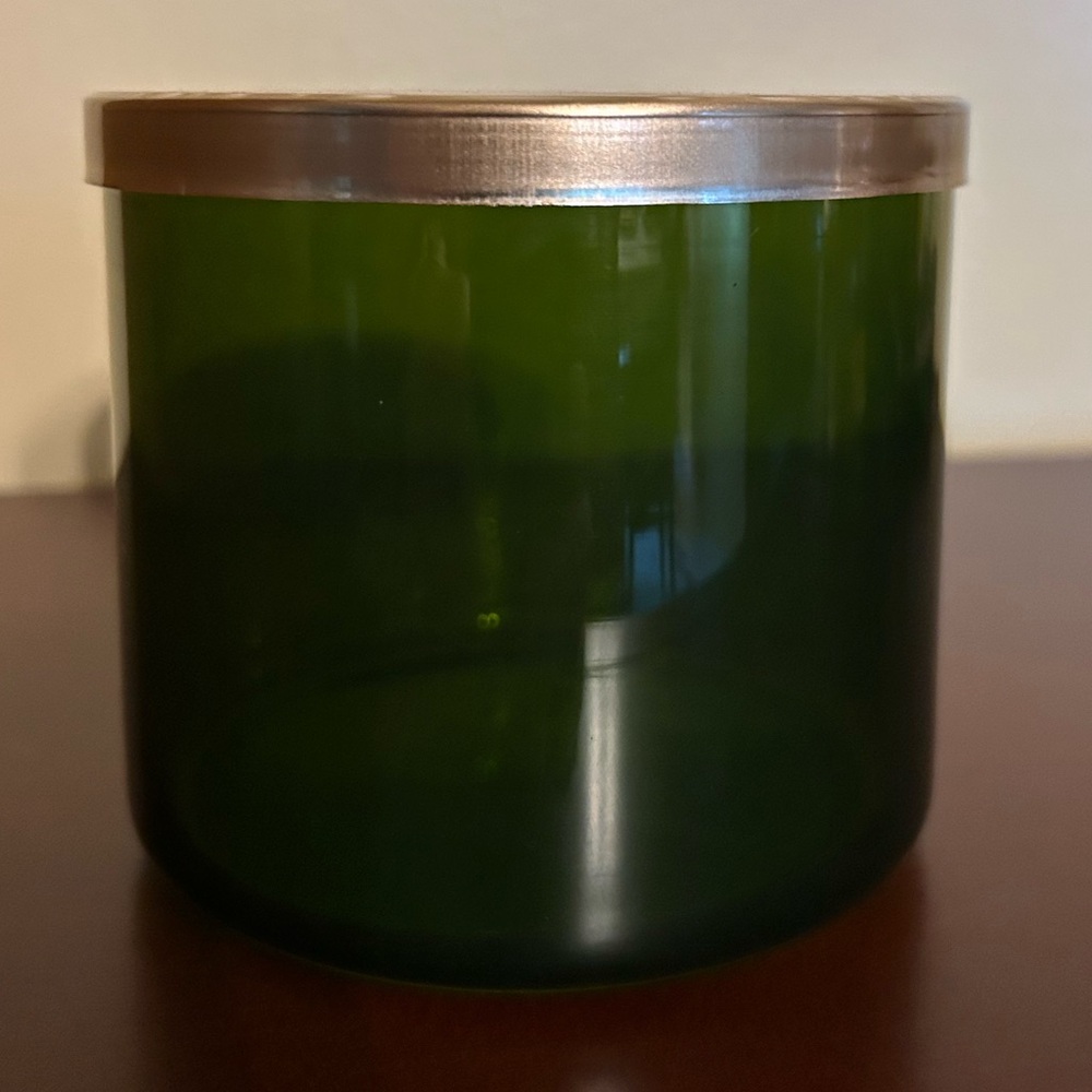 Green Glass Jar